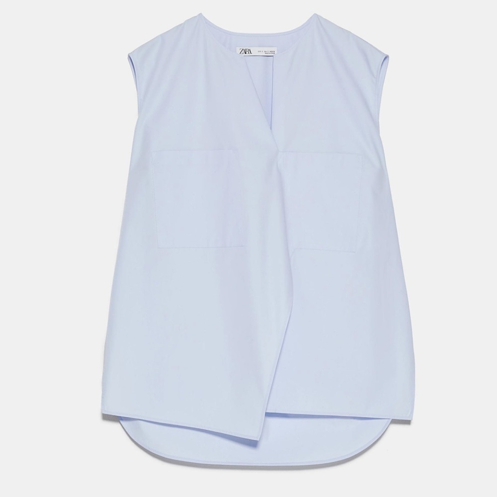 Zara Poplin Blouse - Picture 2 of 6